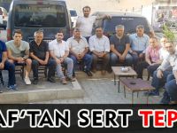 ESNAFTAN SERT TEPKİ
