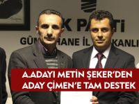 ŞEKER'DEN ÇİMEN'E TAM DESTEK