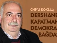 "DERSHANELERİ KAPATMAK DEMOKRASİYLE BAĞDAŞMAZ"