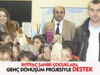 İHTİYAÇ SAHİBİ ÇOCUKLARA GENÇ DÖNÜŞÜM PROJESİYLE DESTEK
