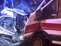 KELKİT’TE AMBULANS KAZA YAPTI
