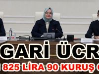 ASGARİ ÜCRET 2 BİN 825 LİRA 90 KURUŞ OLDU