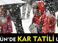 KÜRTÜN'DE KAR TATİLİ UZADI