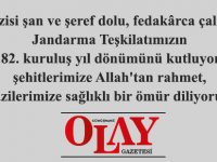 JANDARMA TEŞKİLATI 182 YAŞINDA