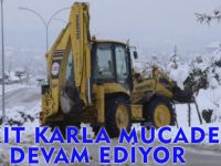 KELKİT KARLA MÜCADELEYE DEVAM EDİYOR