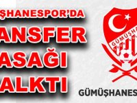 GÜMÜŞHANESPOR’DA TRANSFER YASAĞI KALKTI