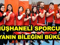 GÜMÜŞHANELİ SPORCULAR DÜNYANIN BİLEĞİNİ BÜKÜYOR