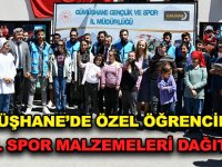 GÜMÜŞHANE’DE ÖZEL ÖĞRENCİLERE ÖZEL SPOR MALZEMELERİ DAĞITILDI