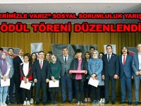 “DEĞERLERİMİZLE VARIZ” SOSYAL SORUMLULUK YARIŞMASINDA ÖDÜL TÖRENİ DÜZENLENDİ