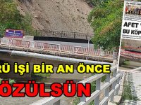 Üç ay önce İl Koordinasyon Kurulu’nda alınan karar yerine getirilmedi. Vali Taşbilek ise talimatını yeniledi. KÖPRÜ İŞİ BİR AN ÖNCE ÇÖZÜLSÜN