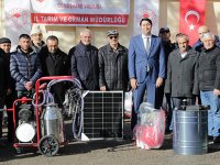 GÜMÜŞHANE'DE ÜRETİCİLERE MAKİNE VE TEÇHİZAT DESTEĞİ