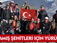 SARIKAMIŞ ŞEHİTLERİ İÇİN YÜRÜDÜLER
