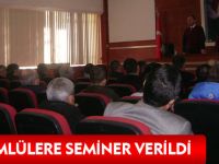 HÜKÜMLÜLERE SEMİNER VERİLDİ