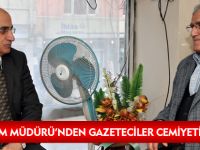 MİLLİ EĞİTİM MÜDÜRÜ'NDEN GAZETECİLER CEMİYETİ'NE ZİYARET