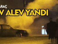 LPG'Lİ ARAÇ ALEV ALEV