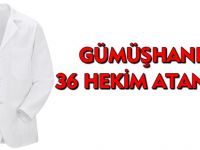 GÜMÜŞHANE'YE 36 HEKİM ATANACAK