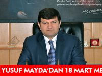 VALİ YUSUF MAYDA'DAN 18 MART MESAJI
