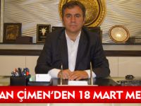 ERCAN ÇİMEN’DEN 18 MART MESAJI