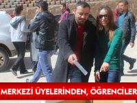 GENÇLİK MERKEZİ ÜYELERİNDEN,  ÖĞRENCİLERE DESTEK