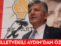 MİLLETVEKİLİ AYDIN'DAN ÖZÜR