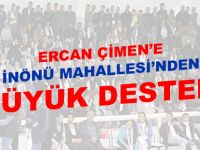 İNÖNÜ MAHALLESİNDEN ÇİMEN'E BÜYÜK DESTEK