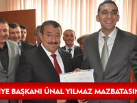 BELEDİYE BAŞKANI ÜNAL YILMAZ MAZBATASINI ALDI