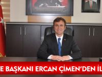 BELEDİYE BAŞKANI ERCAN ÇİMEN'DEN İLK MESAJI