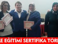 AİLE EĞİTİMİ SERTİFİKA TÖRENİ