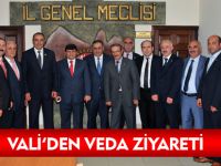 VALİ'DEN VEDA ZİYARETİ