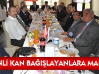 DÜZENLİ KAN BAĞIŞLAYANLARA MADALYA