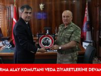 İL JANDARMA ALAY KOMUTANI VEDA ZİYARETLERİNE DEVAM EDİYOR
