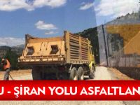 İKİSU-ŞİRAN YOLU ASFALTLANIYOR