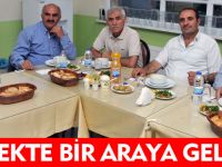 YEMEKTE BİR ARAYA GELİNDİ