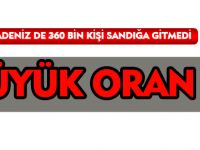 DOĞU KARADENİZ DE 360 BİN KİŞİ SANDIĞA GİTMEDİ