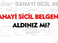 SANAYİ SİCİL BELGENİZİ ALDINIZ MI?
