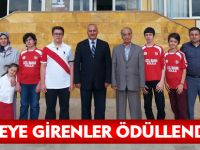 DERECEYE GİRENLER ÖDÜLLENDİRİLDİ