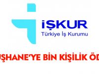 GÜMÜŞHANE'YE BİN KİŞİLİK ÖDENEK