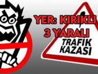 GÜMÜŞHANE’DE TRAFİK KAZASI: 3 YARALI
