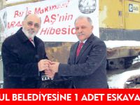 TORUL BELEDİYESİNE 1 ADET ESKAVATÖR