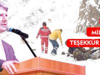 KAR MAĞDURİYETİNDE SAĞDUYULU DAVRANAN MİLLETİMİZE TEŞEKKÜR EDİYORUZ