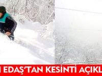 ÇORUH EDAŞ’TAN KESİNTİ AÇIKLAMASI