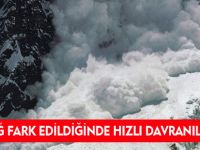 "ÇIĞ FARK EDİLDİĞİNDE HIZLI DAVRANILMALI"