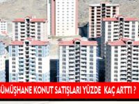 GÜMÜŞHANE KONUT SATIŞLARI YÜZDE KAÇ ARTTI ?