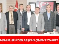 MEMUR-SEN’DEN BAŞKAN ÇİMEN’E ZİYARET