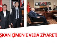 BAŞKAN ÇİMEN’E VEDA ZİYARETİ