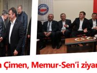 Başkan Çimen, Memur-Sen’i ziyaret etti