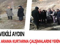 AYDIN KÜRTÜN'DE ARAMA KURTARMA ÇALIŞMALARINI YERİNDE İNCELEDİ