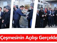 Çorba Çeşmesinin Açılışı Gerçekleştirildi
