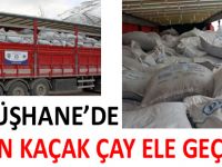 GÜMÜŞHANE’DE 20 TON KAÇAK ÇAY ELE GEÇİRİLDİ