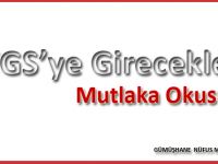 YGS'YE GİRECEKLER DİKKAT